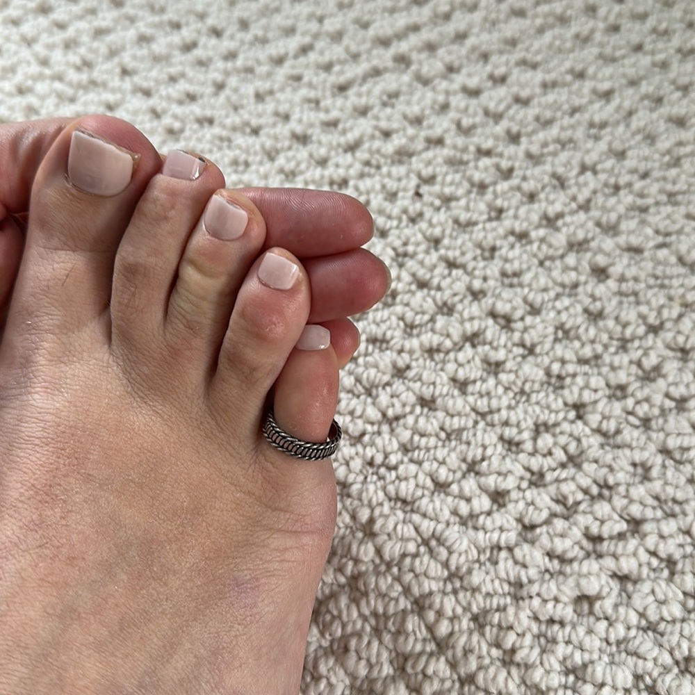 Toe ring silver 925